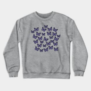 Aesthetic Purple Butterflies Crewneck Sweatshirt